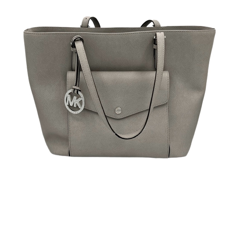 Michael Kors  Leather Shoulder Bag Tote Gray